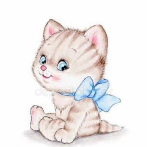 Раскраска кошки для девочек #16 #96217