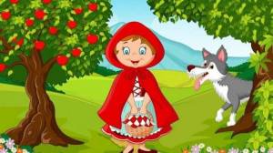 Раскраска красная шапочка для детей #10 #96929