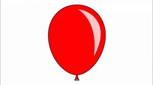 Раскраска красный шарик #2 #96981