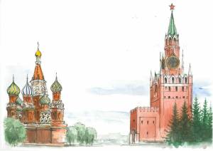 Раскраска кремль для детей #14 #97153