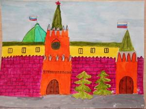 Раскраска кремль для детей #20 #97159