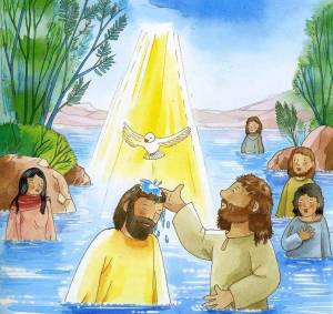 Раскраска крещение господне для детей #1 #97252