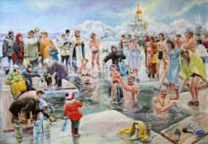 Раскраска крещение господне для детей #10 #97261