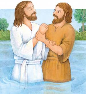 Раскраска крещение господне для детей #24 #97275