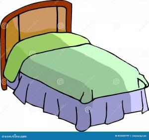 Раскраска кровать для детей #2 #97396