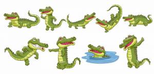 Раскраска крокодил для детей #5 #97427