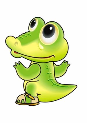 Раскраска крокодил для детей #6 #97428