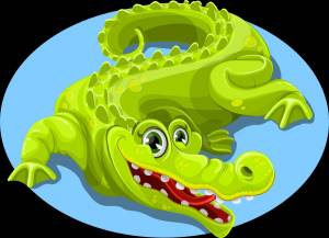 Раскраска крокодил для детей #7 #97429