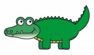 Раскраска крокодил для детей #10 #97432