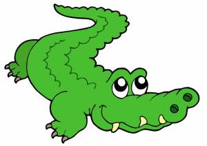 Раскраска крокодил для детей #11 #97433