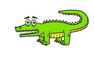 Раскраска крокодил для детей #17 #97439