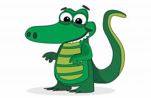 Раскраска крокодил для детей #22 #97444