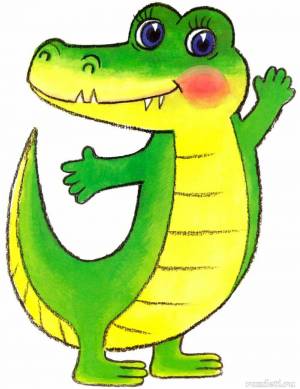 Раскраска крокодил для детей #26 #97448