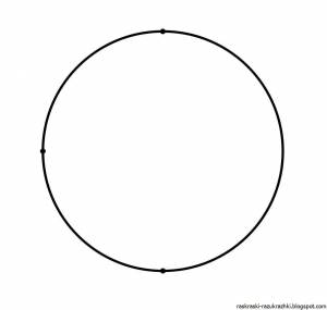 Раскраска круг для детей #21 #97620
