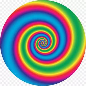 Раскраска круглая спираль #5 #97703