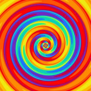 Раскраска круглая спираль #12 #97710