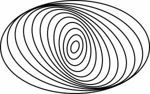 Раскраска круговая спираль #3 #97825