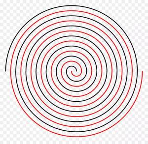 Раскраска круговая спираль #12 #97834
