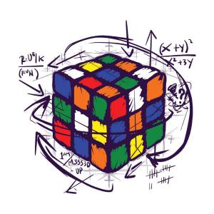 Раскраска кубик рубик #4 #98179