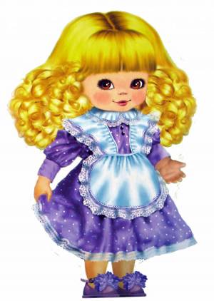 Раскраска кукла для детей 3 4 лет #7 #98635