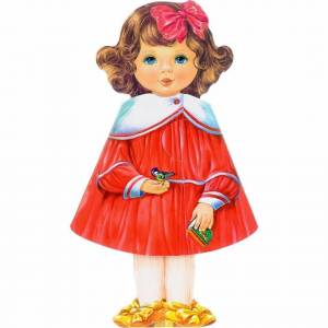 Раскраска кукла для детей 3 4 лет #22 #98650