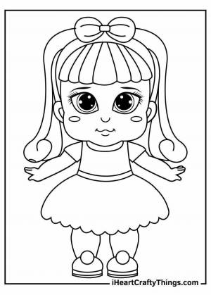 Раскраска кукла лол для детей 6 7 лет #8 #98854