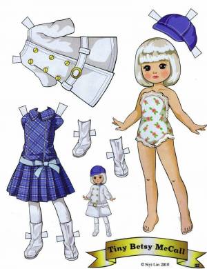 Раскраска кукла с одеждой #3 #99339