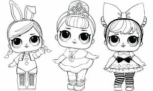 Раскраска куклы лол для девочек #30 #99517