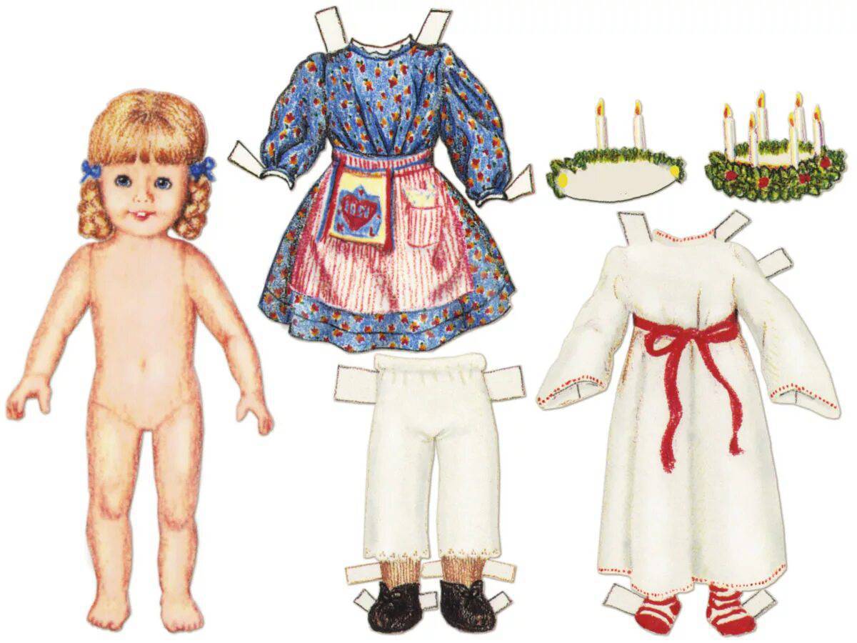 Кукла с одеждой #31