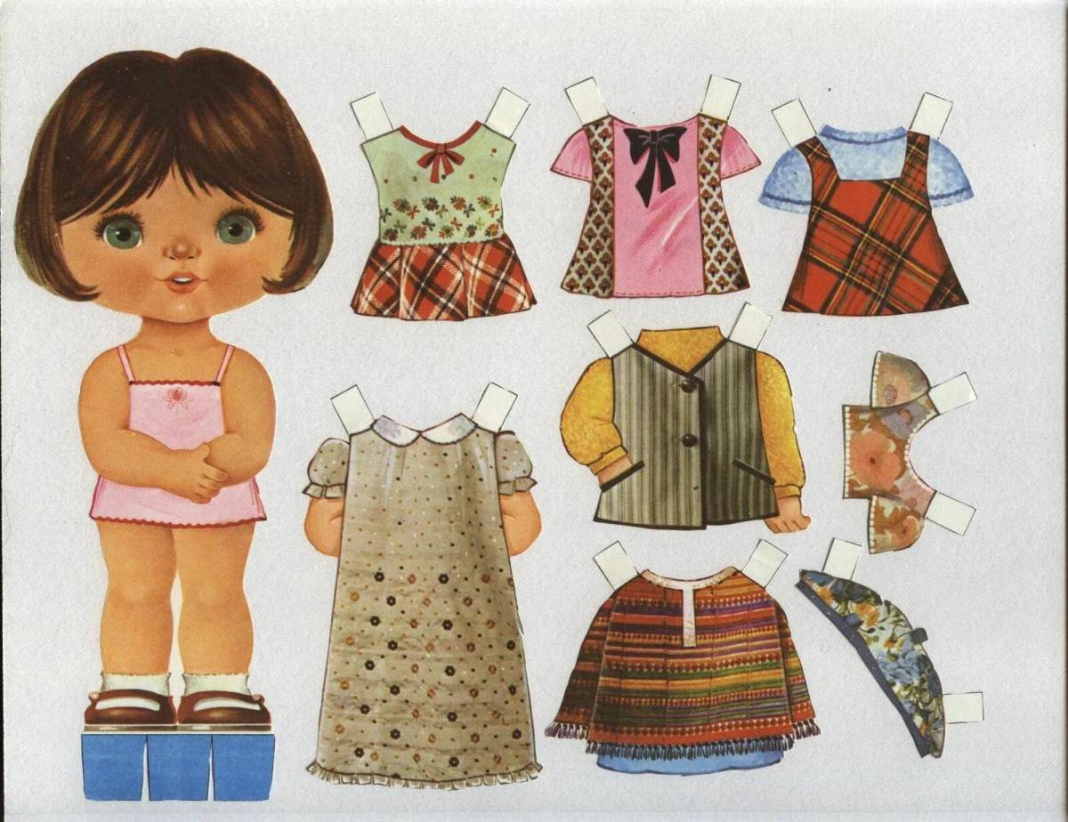 Кукла с одеждой #32