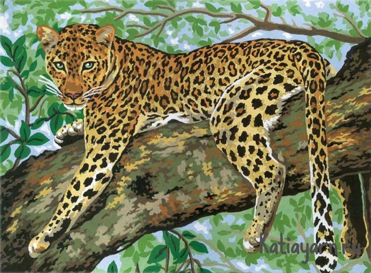 Леопард для детей #15
