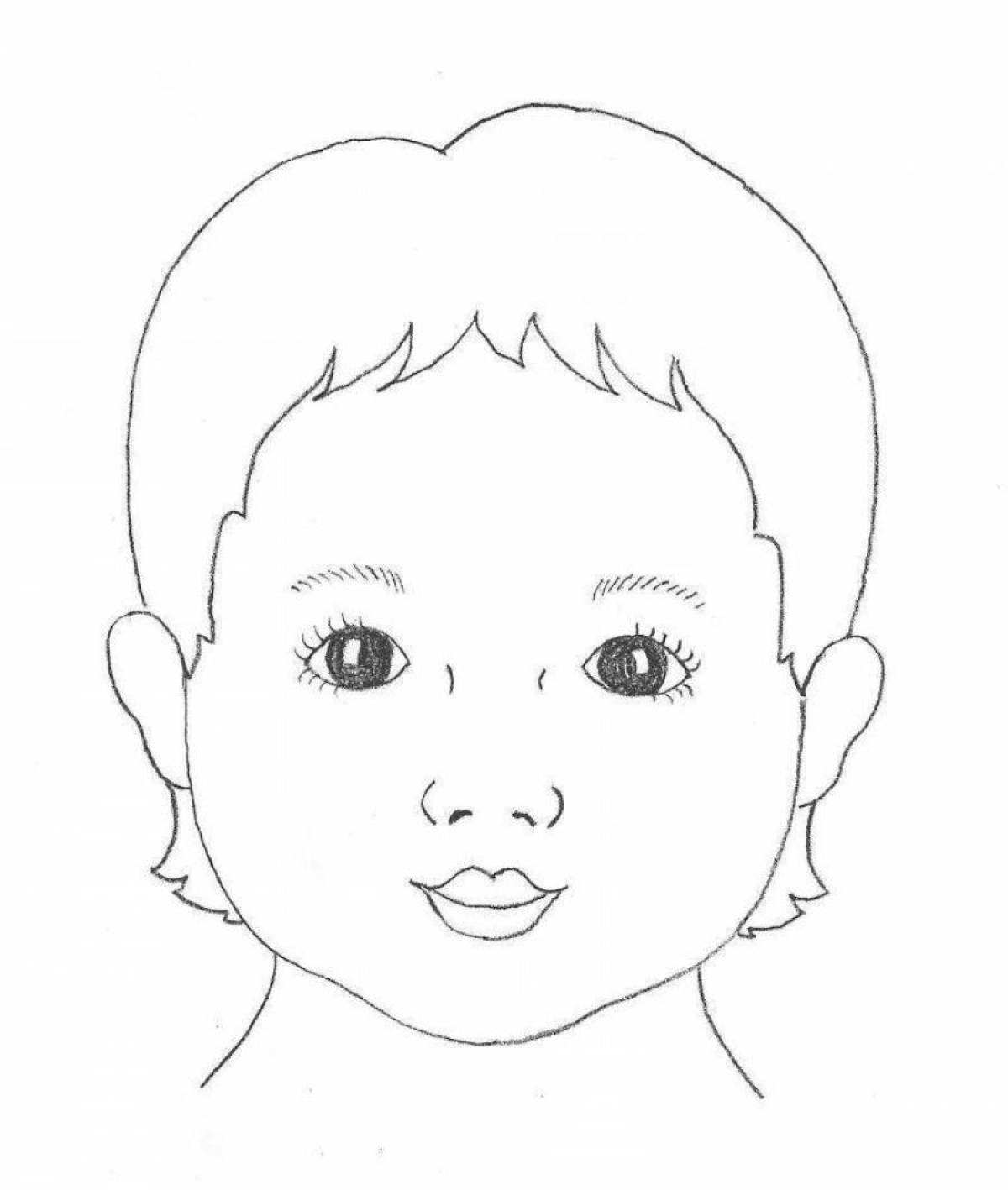 Лицо человека для детей #3