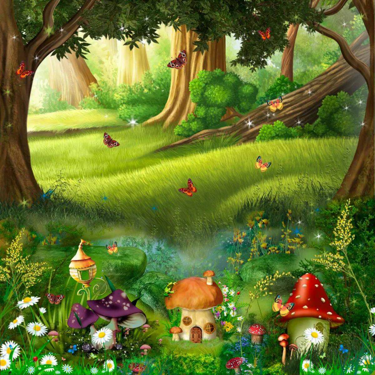 Красивая сказка для детей. Сказочный лес. Сказочная Поляна. Лес из сказки. Сказочный лес с тропинкой.