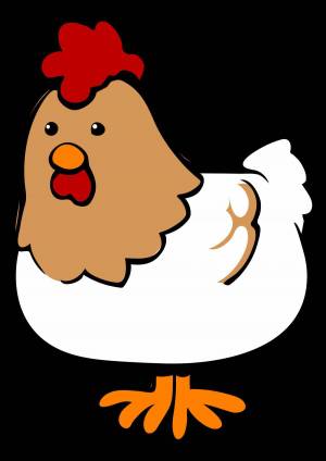 Раскраска курица для детей #11 #100003