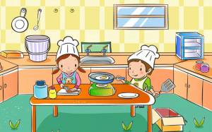 Раскраска кухня для детей #31 #100511