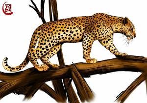 Раскраска леопард для детей #4 #102835