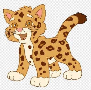 Раскраска леопард для детей #7 #102838