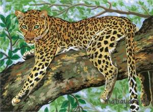 Раскраска леопард для детей #15 #102846