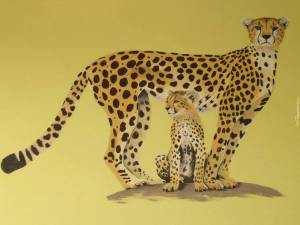 Раскраска леопард для детей #20 #102851