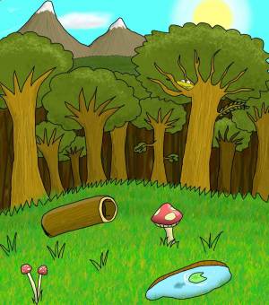 Раскраска лес для детей #29 #102926