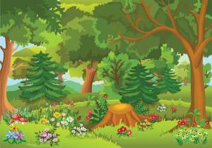 Раскраска лес для детей #31 #102928
