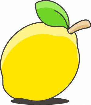 Раскраска лимон для детей #4 #103120
