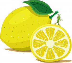 Раскраска лимон для детей #28 #103144