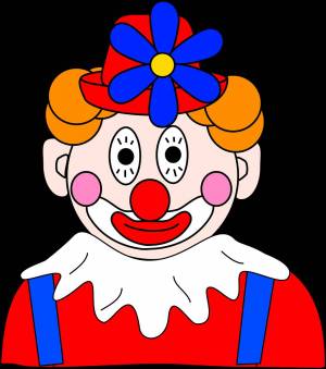 Раскраска лицо клоуна #9 #103814
