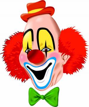 Раскраска лицо клоуна #12 #103817