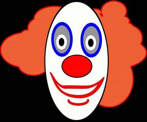Раскраска лицо клоуна #30 #103835