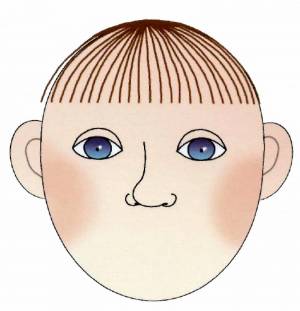 Раскраска лицо человека для детей #1 #103868
