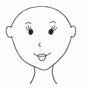 Раскраска лицо человека для детей #20 #103887