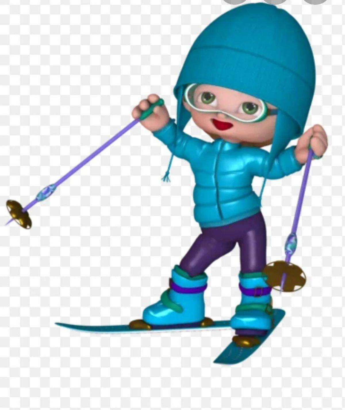 Лыжник для детей #13