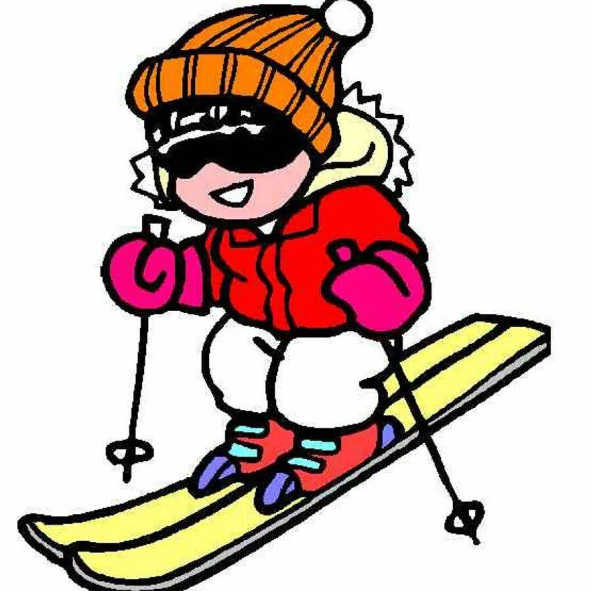 Лыжник для детей #19